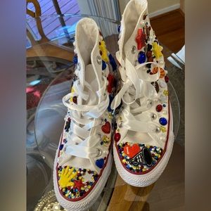 CONVERSE  Athletic Shoes- custom cheer patriotic